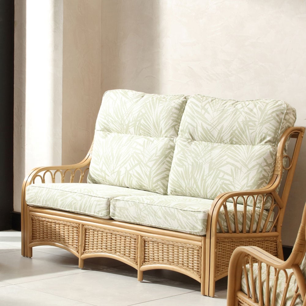 Desser Furniture Vale 3 Seater Light Oak Tropical Sofa Image 6