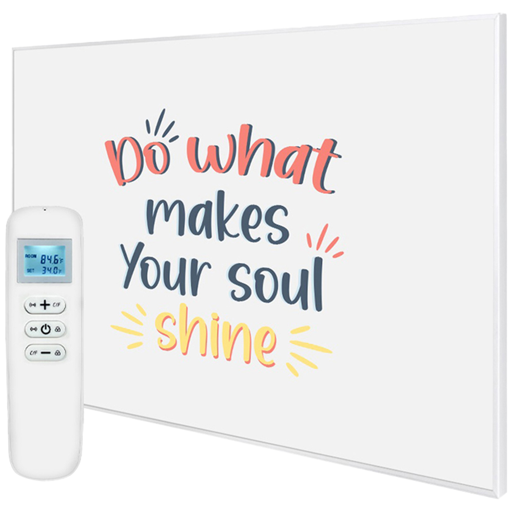 Mirrorstone Nexus Do What Makes Your Soul Shine Wi-Fi Infrared Heating Panel 1200W 995 x 1195mm  Image 1