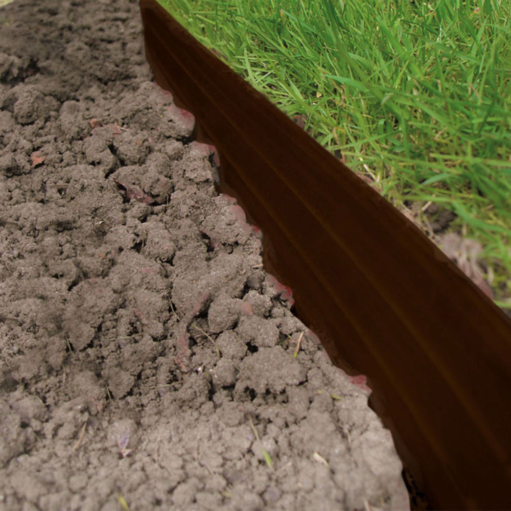 Swift Foundations Swift Edge 12m Brown Garden Edging Image 2