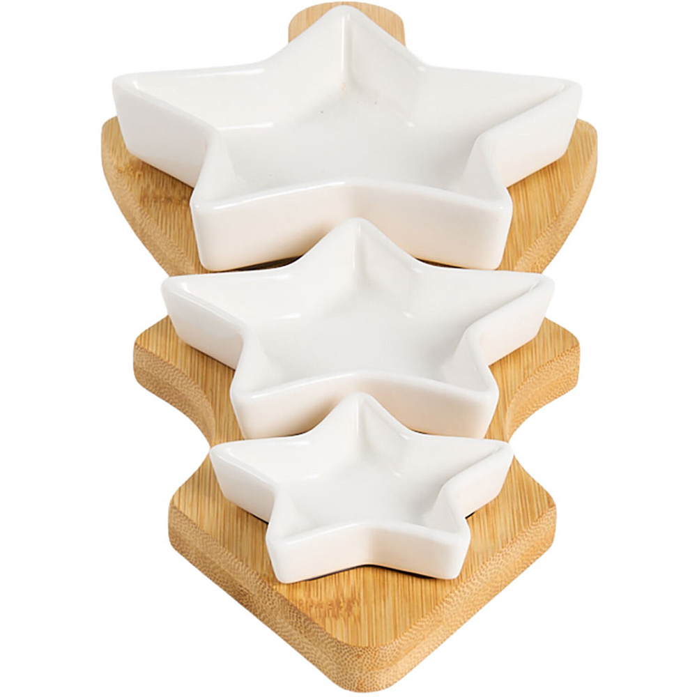 Christmas Tree with Star Dip Bowls Set Image 3
