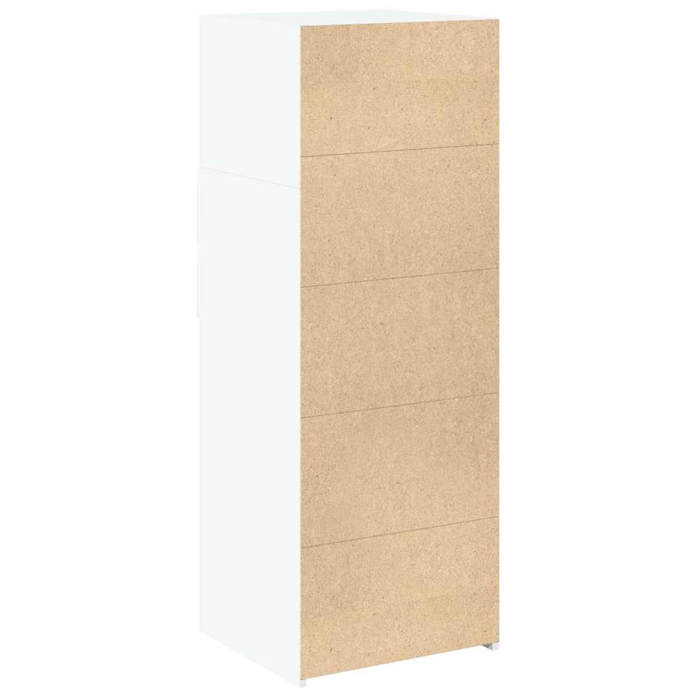 vidaXL 2 Drawer 3 Shelf White Highboard Image 6