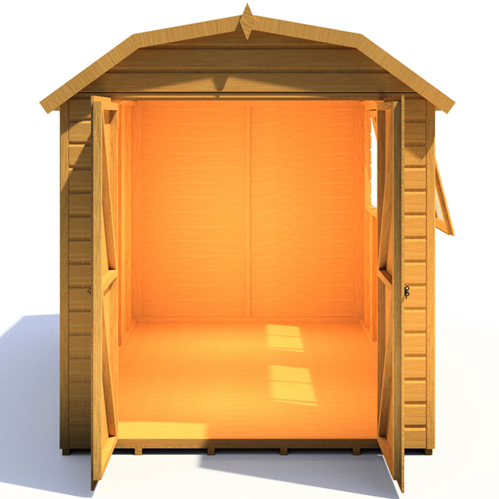 Shire Barn 12 x 6ft Double Door Shiplap Apex Garden Shed Image 3