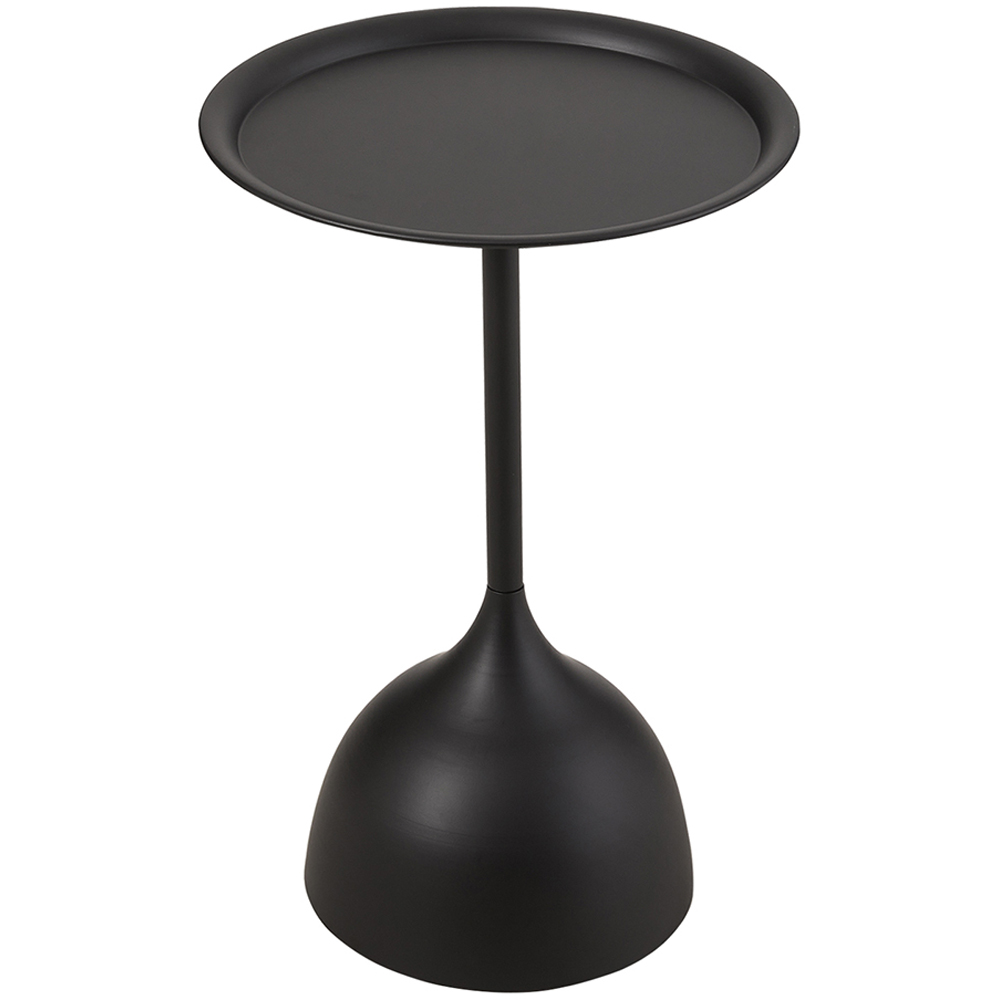 Living and Home Black Round Side Table Image 2