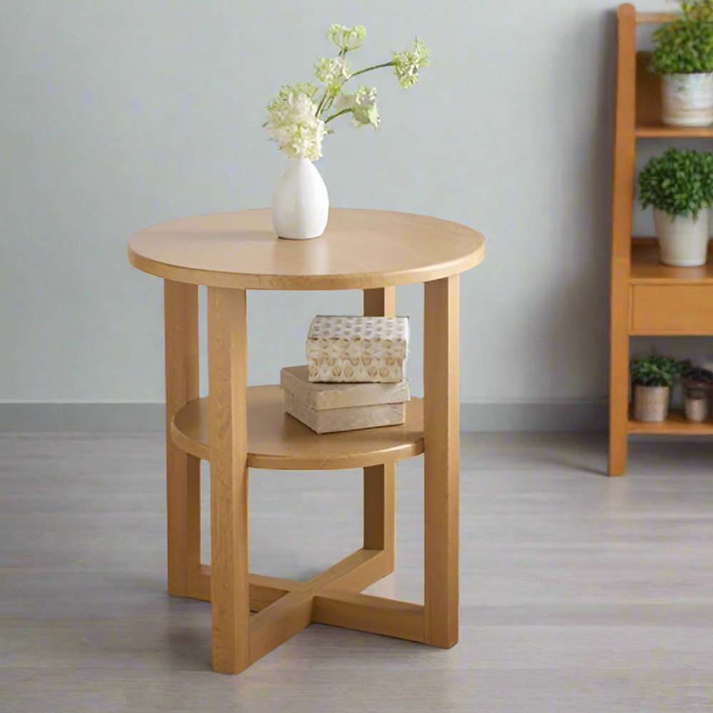 Modcraft Single Shelf Round Side Table Image 3