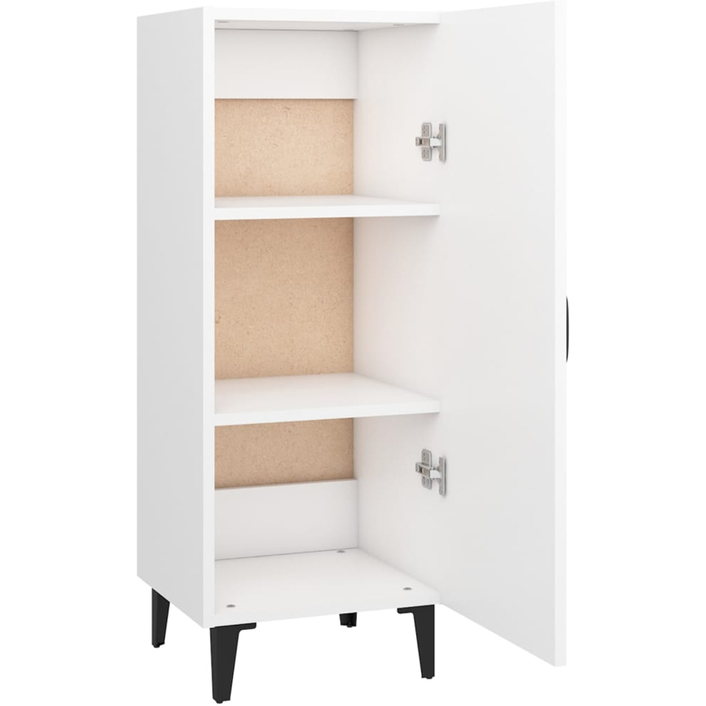 vidaXL Single Door White Sideboard Image 6
