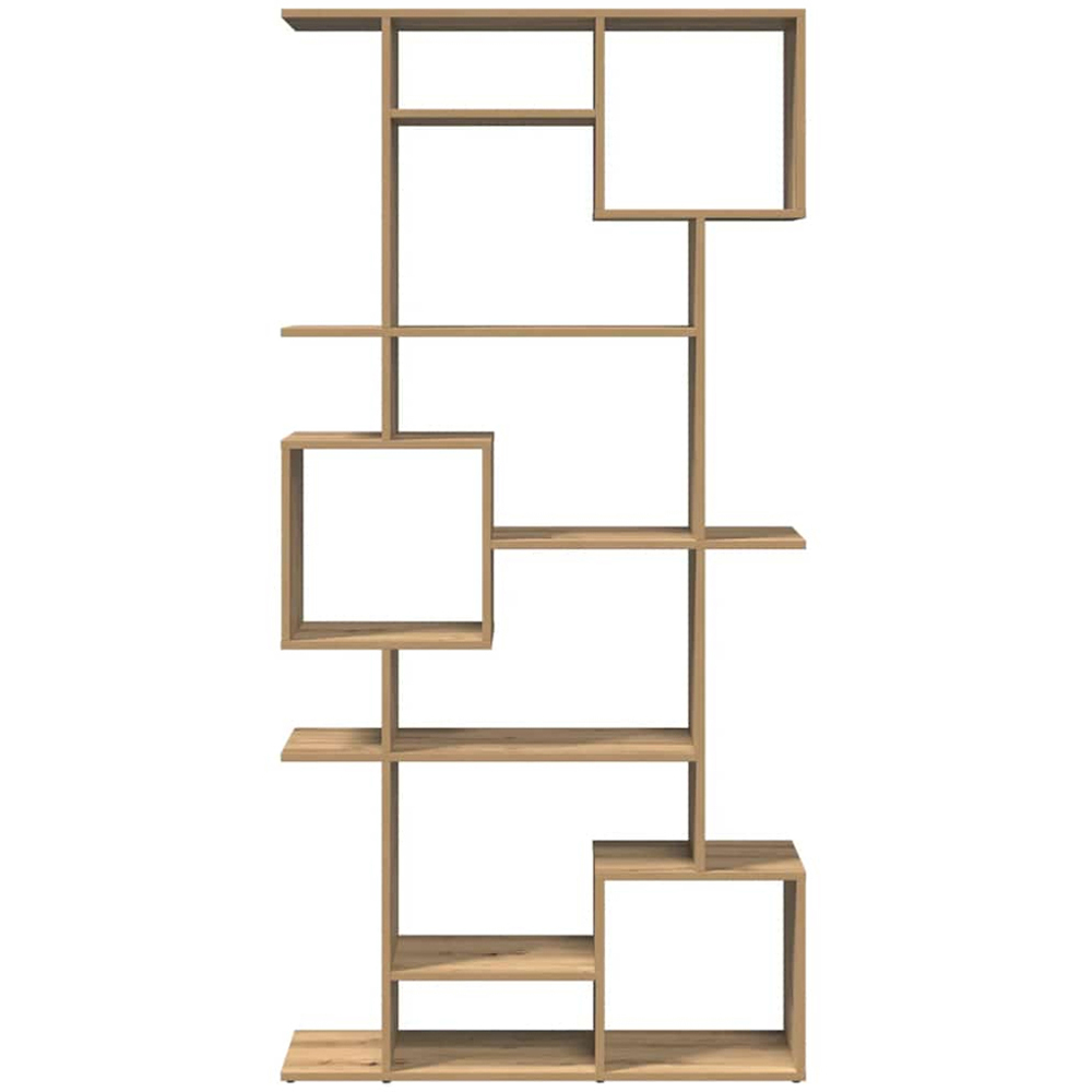 vidaXL 9 Shelf Artisian Oak Bookcase Image 4