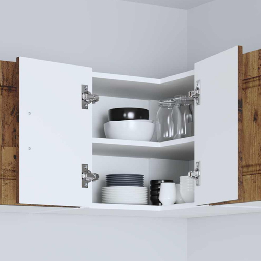vidaXL Kalmar 2 Door Old Wood Wall Kitchen Cabinet Image 1