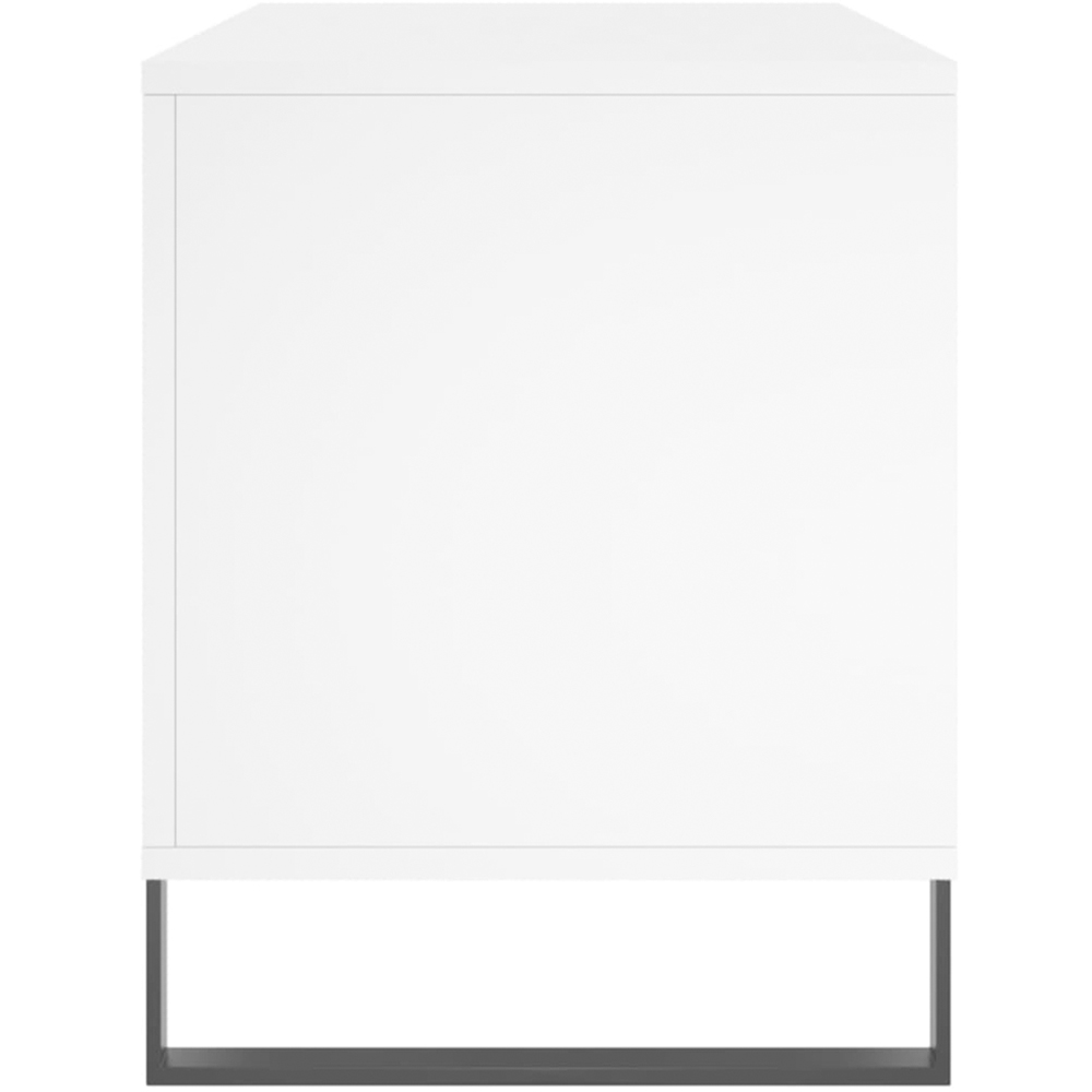 vidaXL 6 Shelf White Record Cabinet Image 5