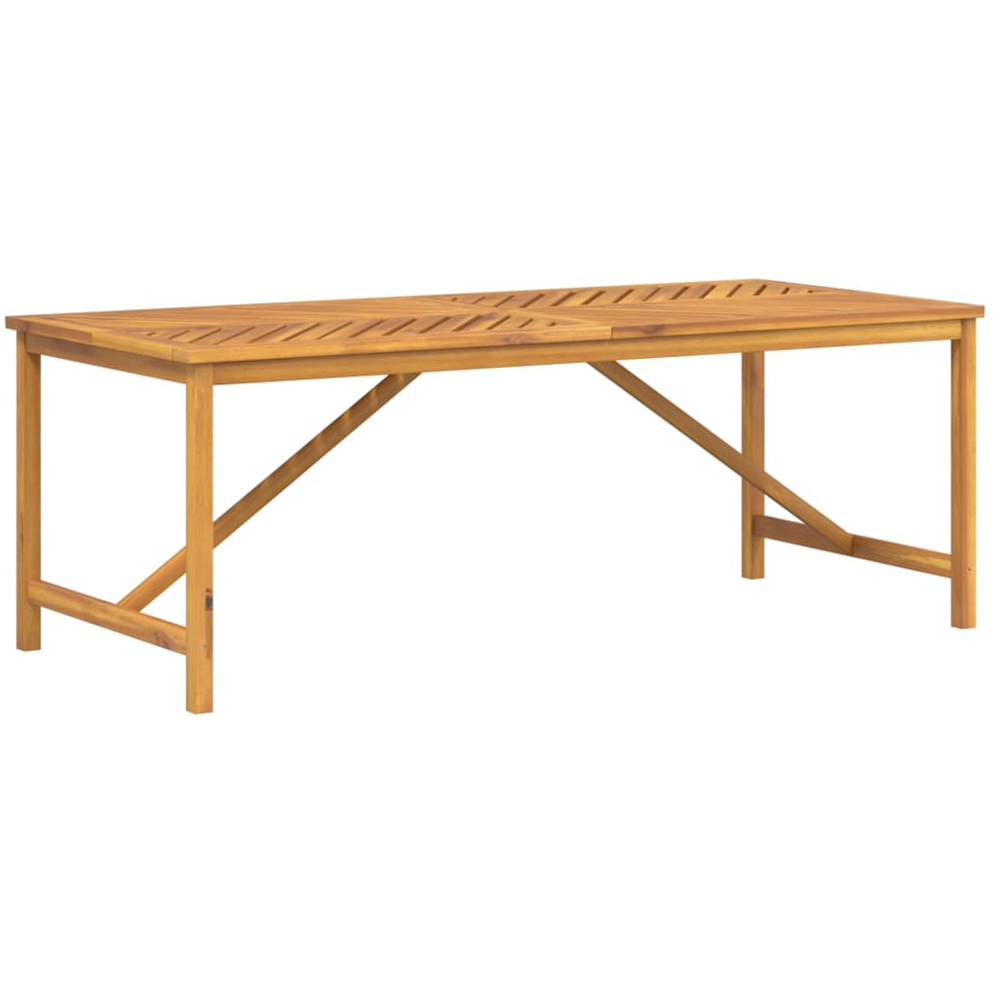 vidaXL 8 Seater Brown Wooden Garden Dining Table Image 2