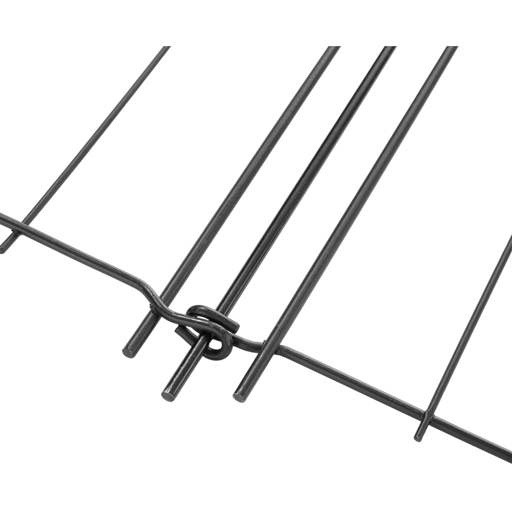 Living and Home Wave Design 1.3ft 10 Pack Metal Garden Fence Panel Image 5