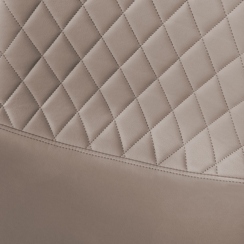 Furniturebox Elissa Solara Marble Effect 2 Seater Round Dining Set White Cappuccino and Black Image 8