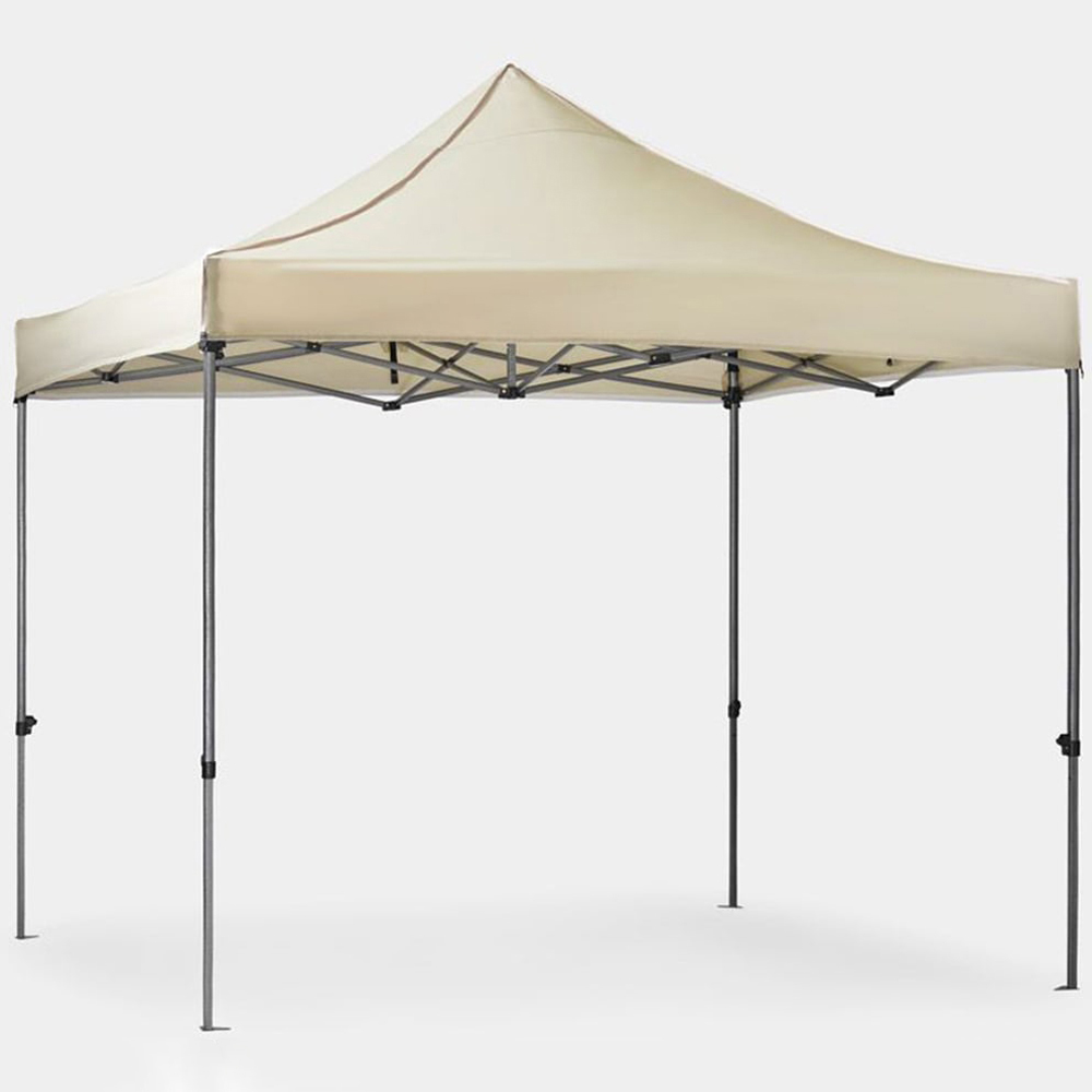 VonHaus 3 x 3m Beige Pop Up Gazebo with Sides Image 3