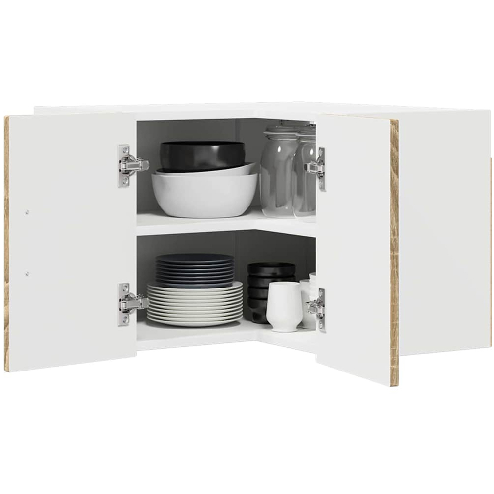vidaXL Kalmar 2 Door Sonoma Oak Wall Kitchen Cabinet Image 3