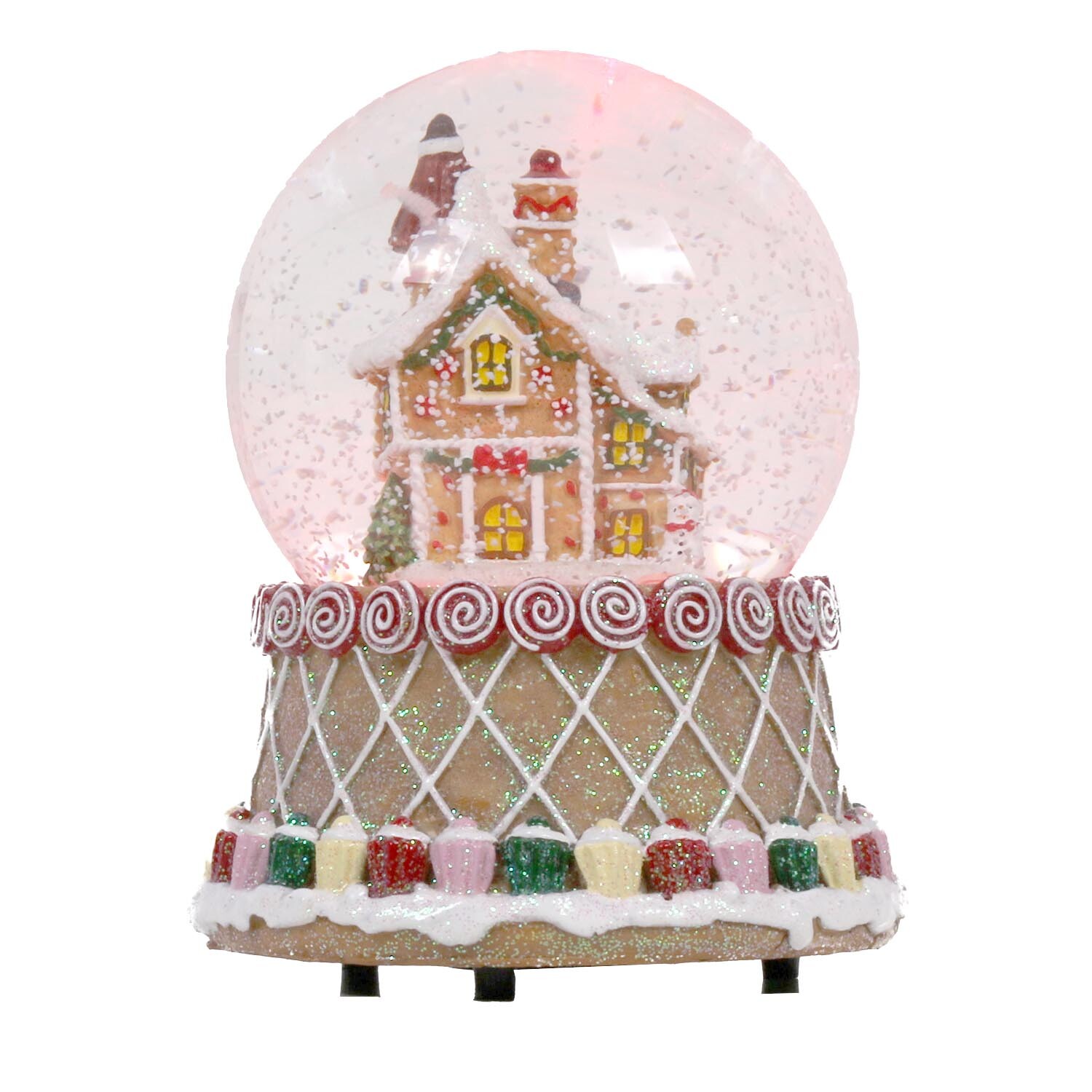 Sugar Wonderland Gingerbread Snowglobe Decoration Image 3