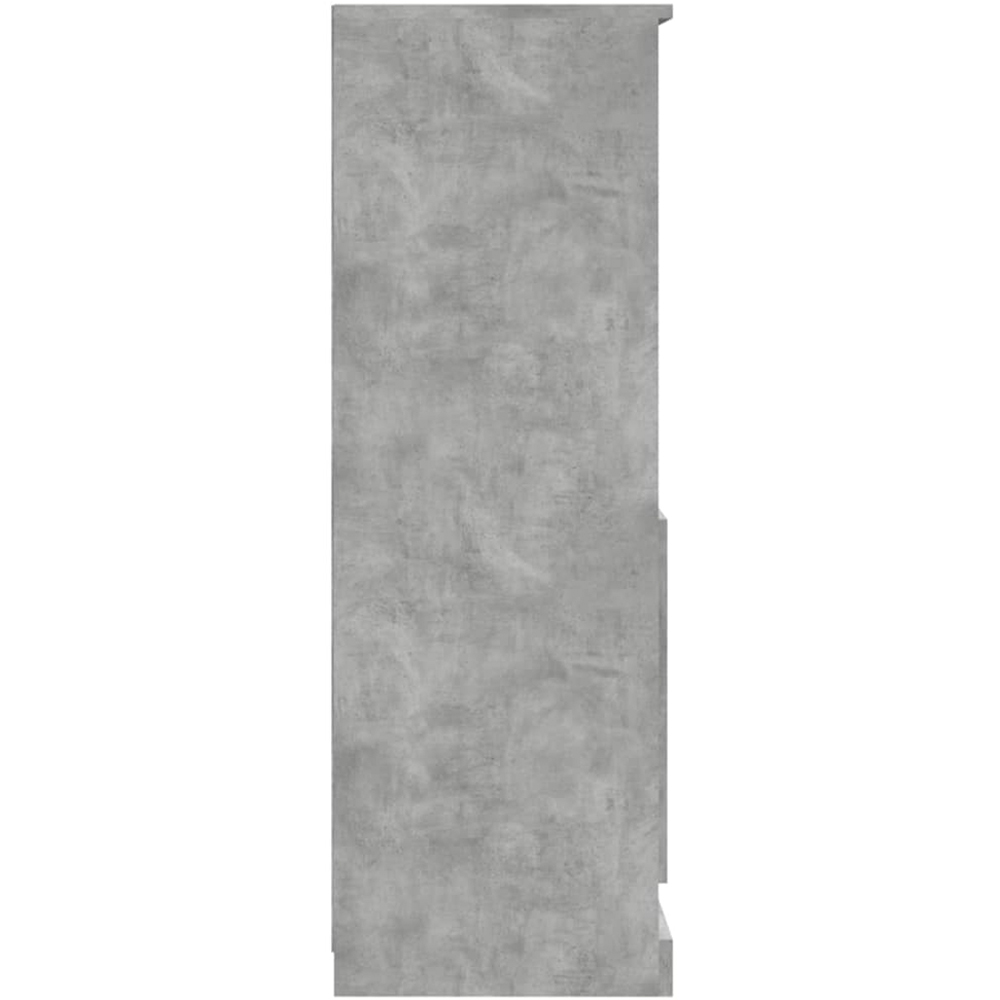 vidaXL 2 Door 2 Shelf Concrete Grey Highboard Image 6
