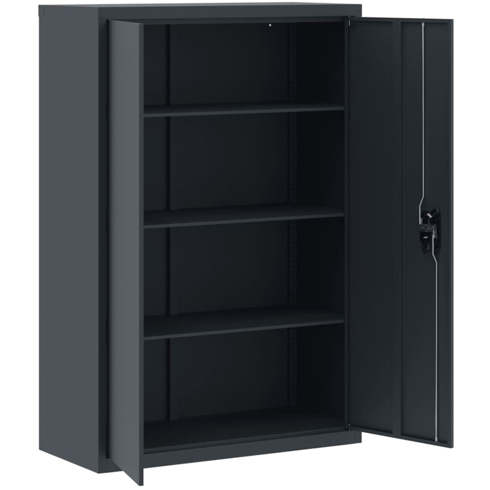 vidaXL 2 Door 4 Shelf Anthracite File Cabinet Image 4