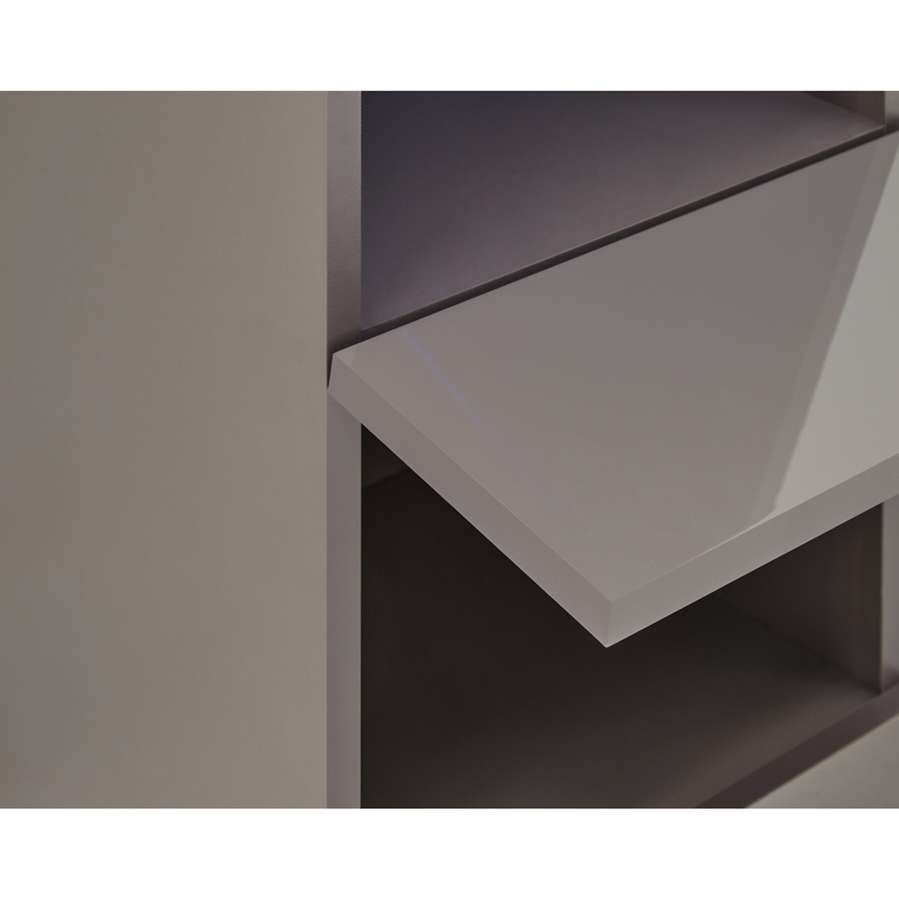 GFW Galicia Grey Tall LED Shelf Unit Image 7