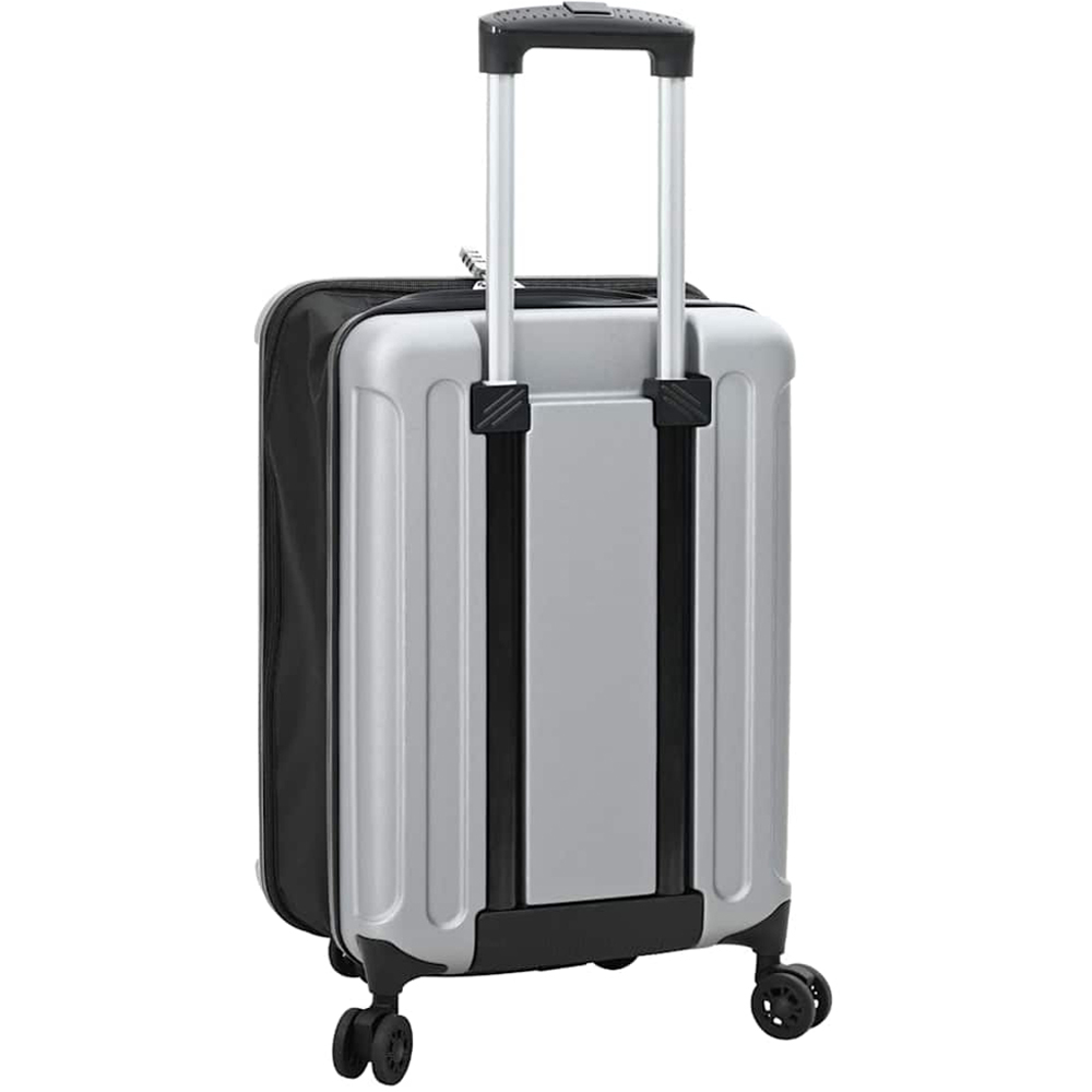 vidaXL 20 inch Silver Rectangular Travel Bag Image 5