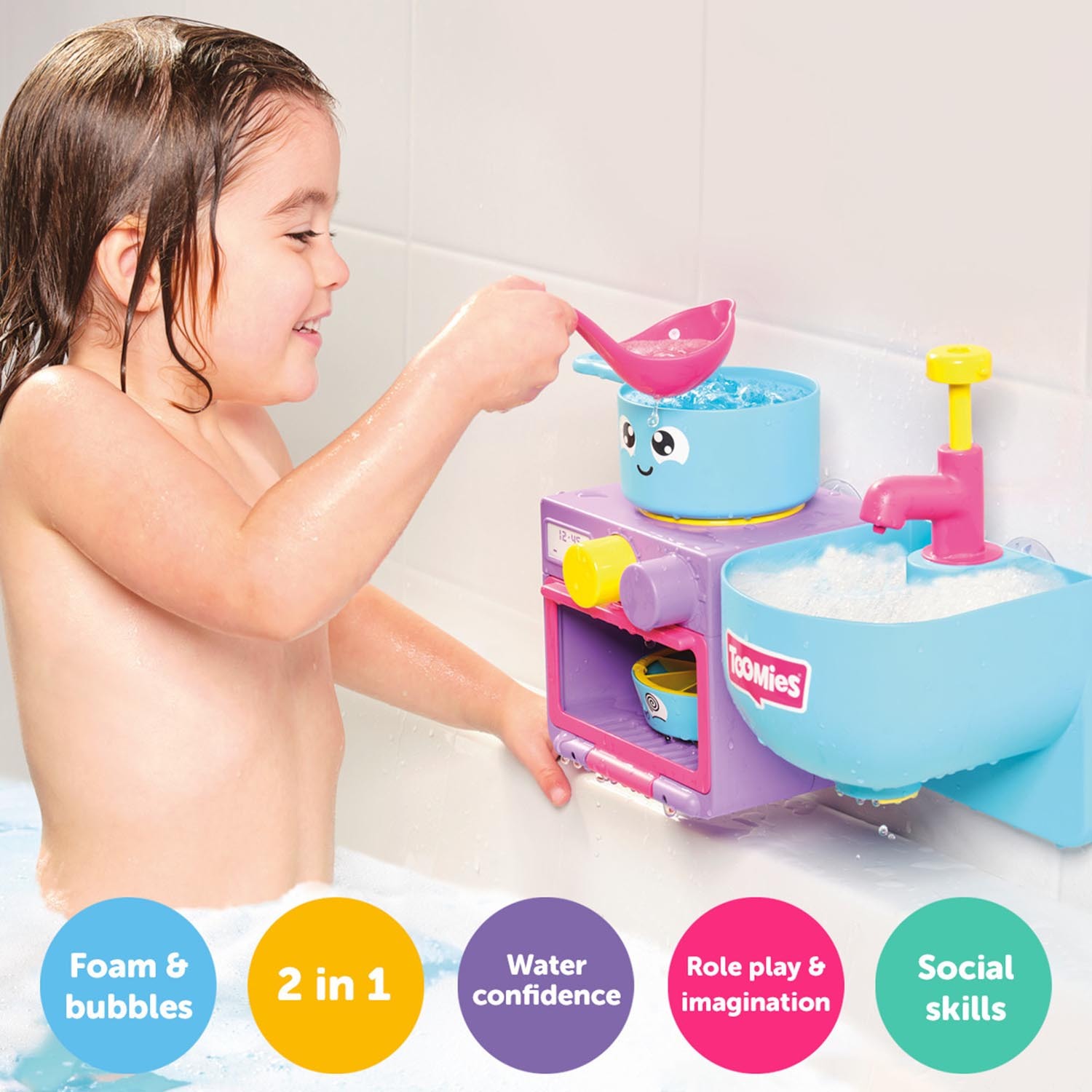 Toomies Bubble & Bake Bathtime Kitchen Image 3