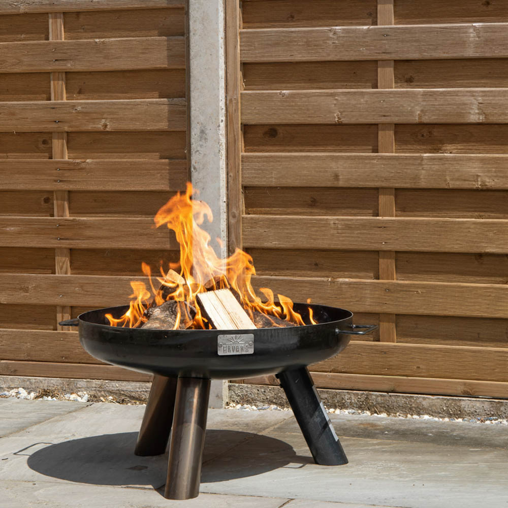 Samuel Alexander Black Steel Primo Caldera Outdoor Fire Pit 35cm Image 3