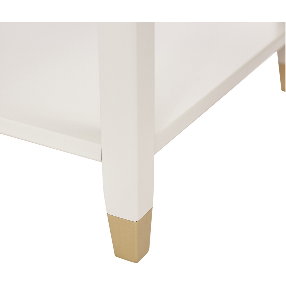 Palazzi 2 Drawers White Console Table Image 7