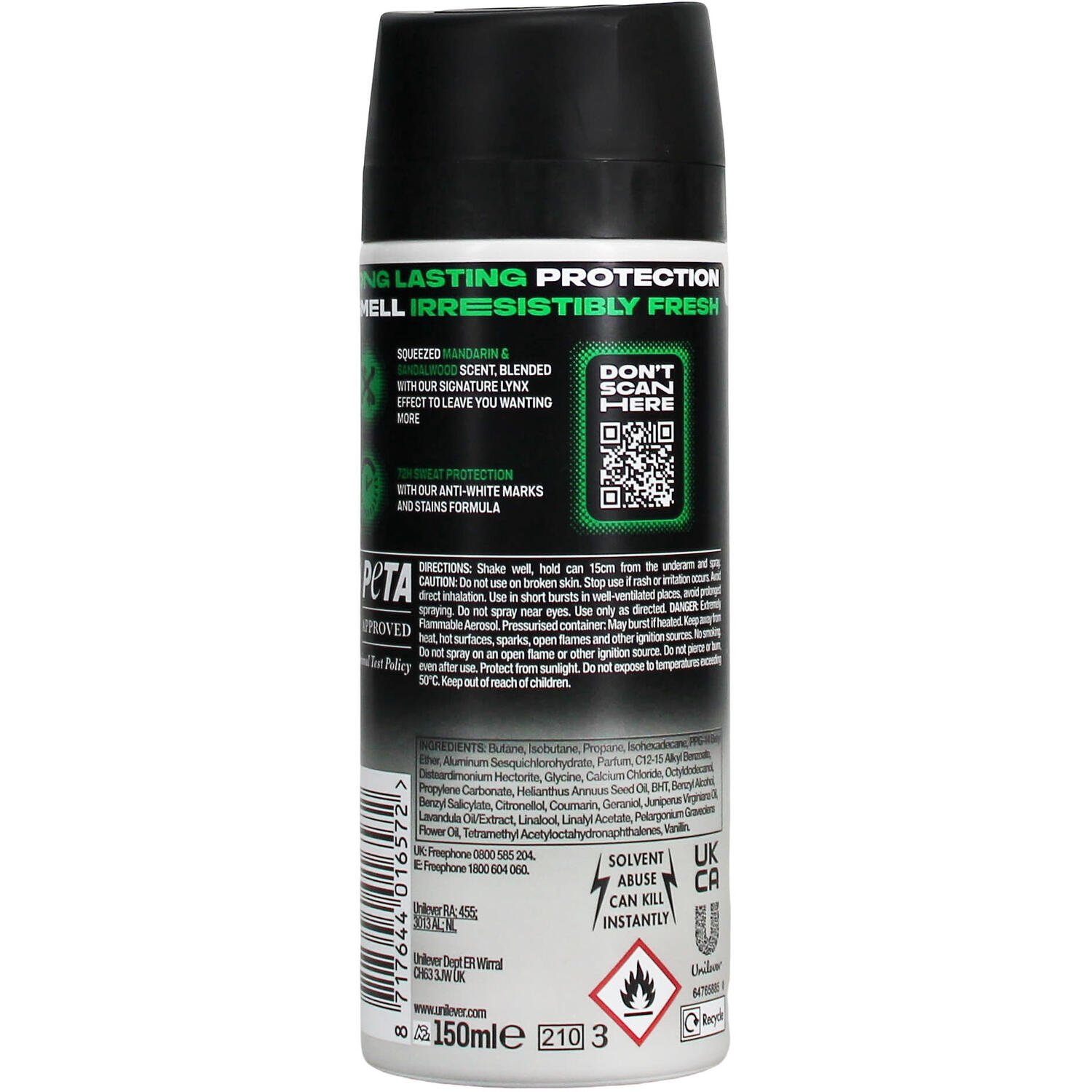 Lynx Dry Africa Anti-Perspirant Spray 150ml Image 2