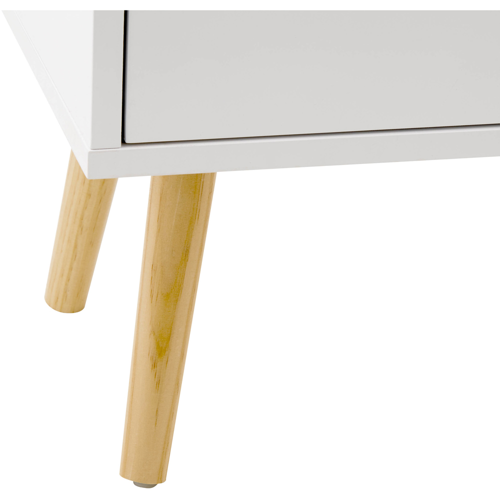 GFW Nyborg 4 Drawer White Chest of Drawers Image 6