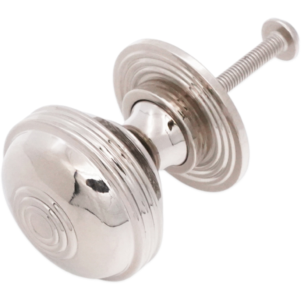 Spira Brass Preston Polished Nickel Small 32mm Cupboard Knob Image 4
