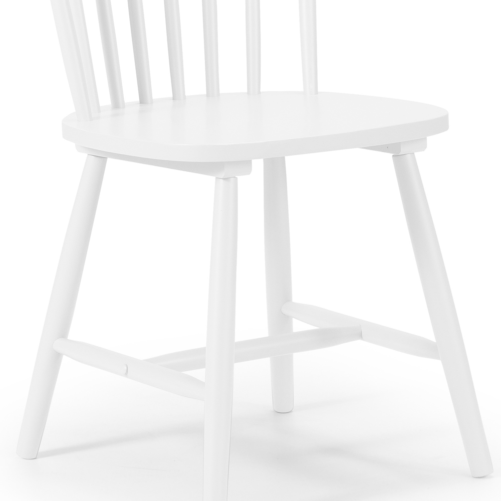 Julian Bowen Torino White Chairs Set of 4 Image 5