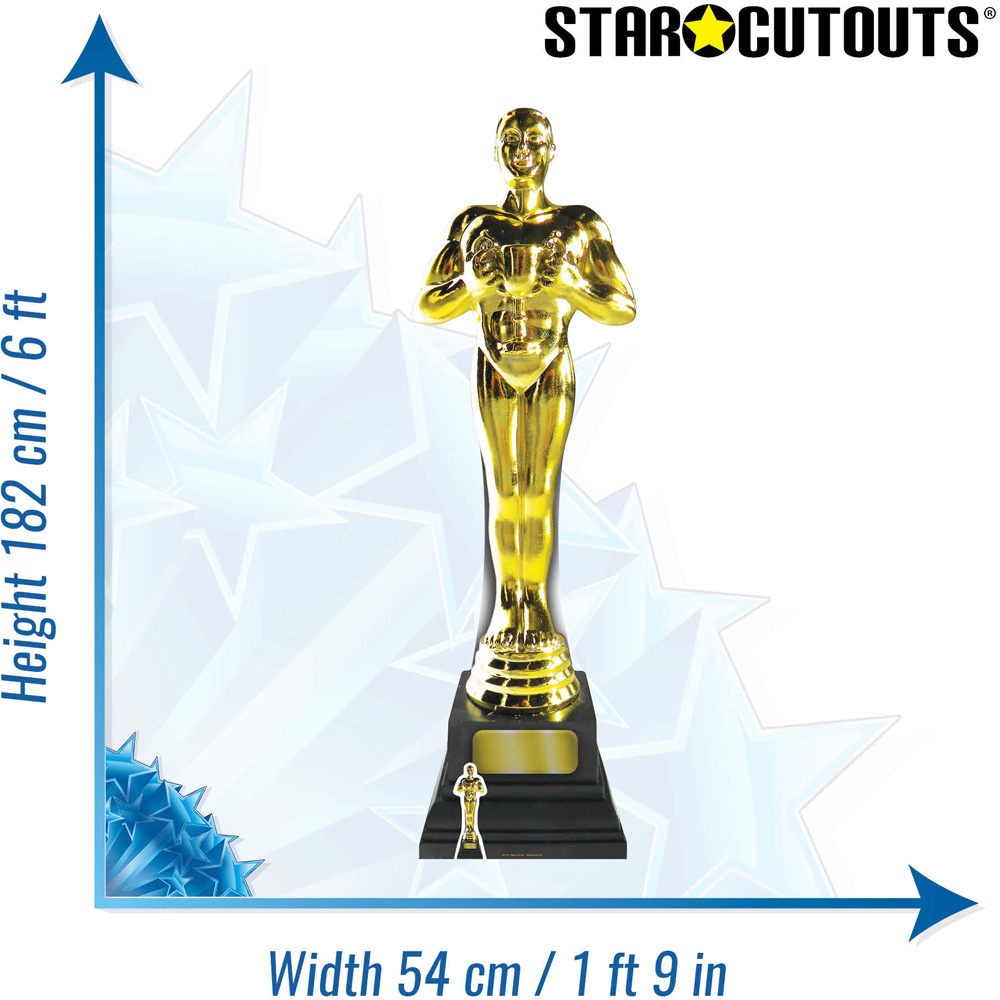Star Cutouts Golden Award Cardboard Cutout 6ft Image 6
