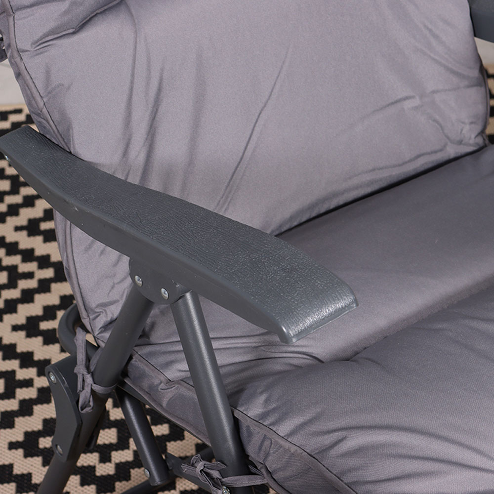 Cairo Set of 2 Grey Folding Relaxer Chairs Image 4