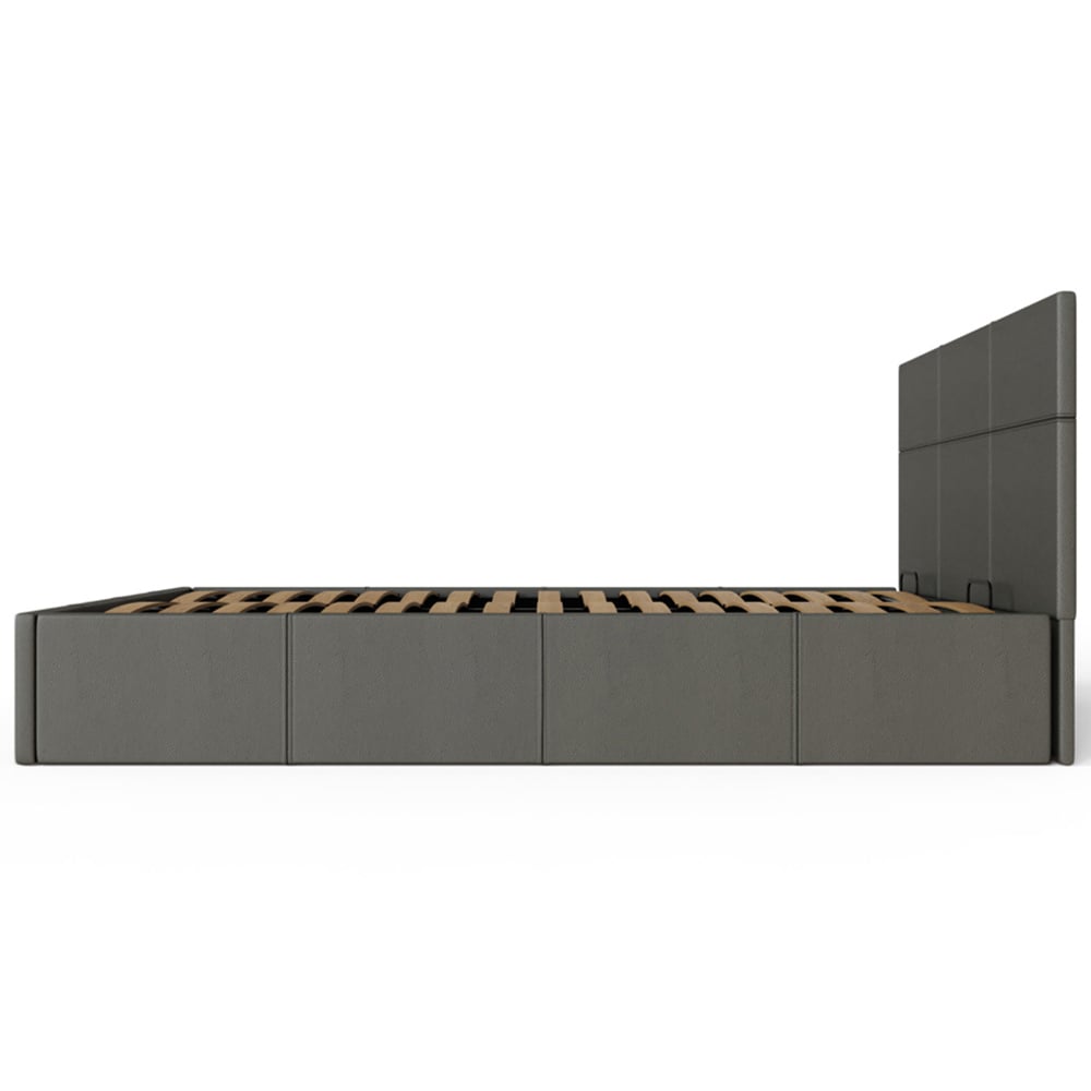 GFW Double Grey Side Lift Ottoman Bed Image 6