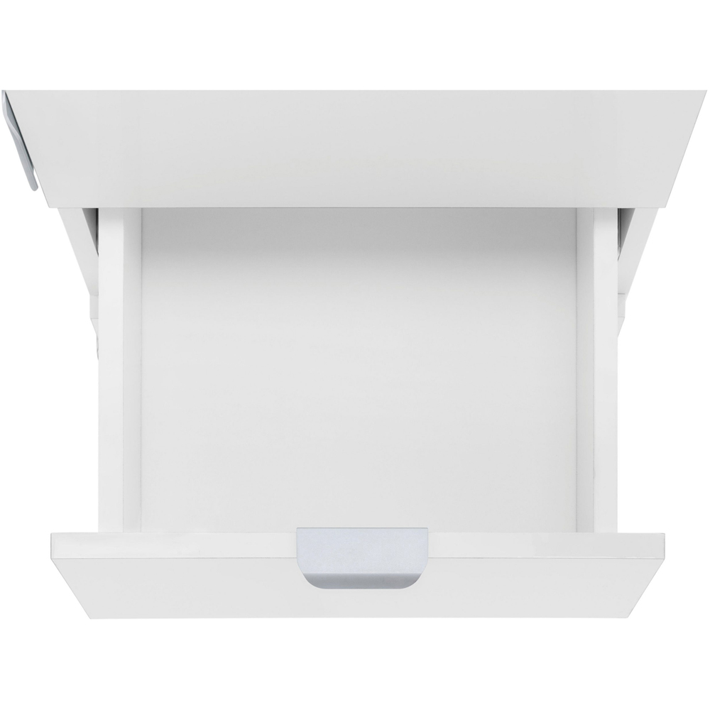 Loft24 Atlas 2 Door Single Drawer White Tall Storage Cabinet Image 5