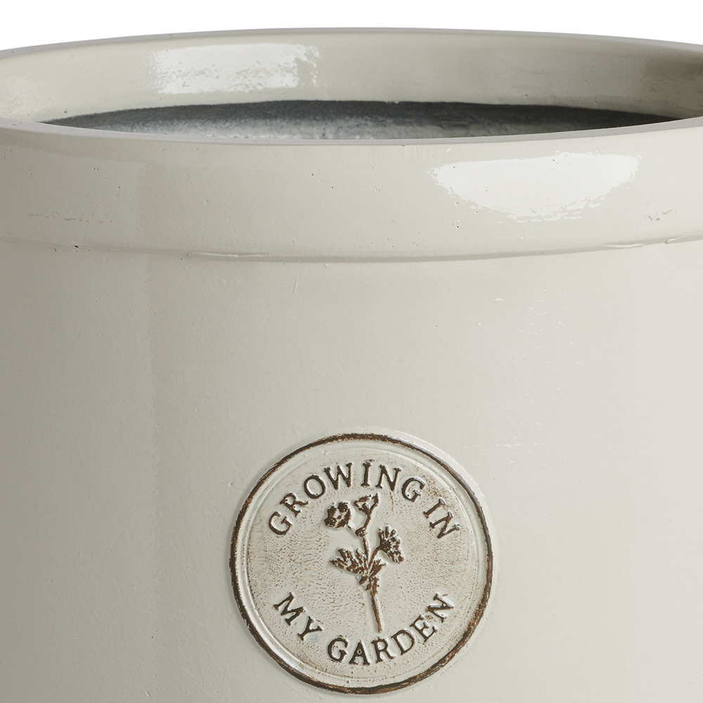 Wilko Cream Emblem Outdoor Planter Medium Wilko