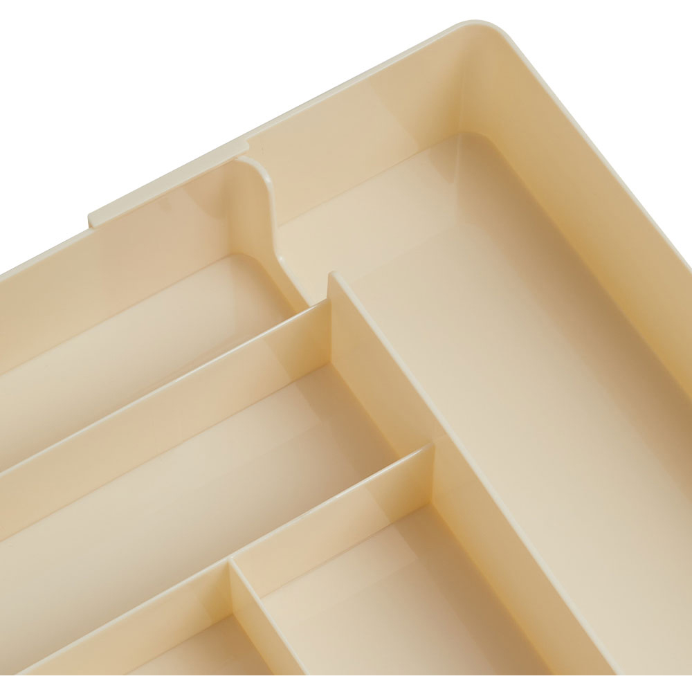 Living and Home Beige Expandable Drawer Organiser with 6 Compartments Image 4