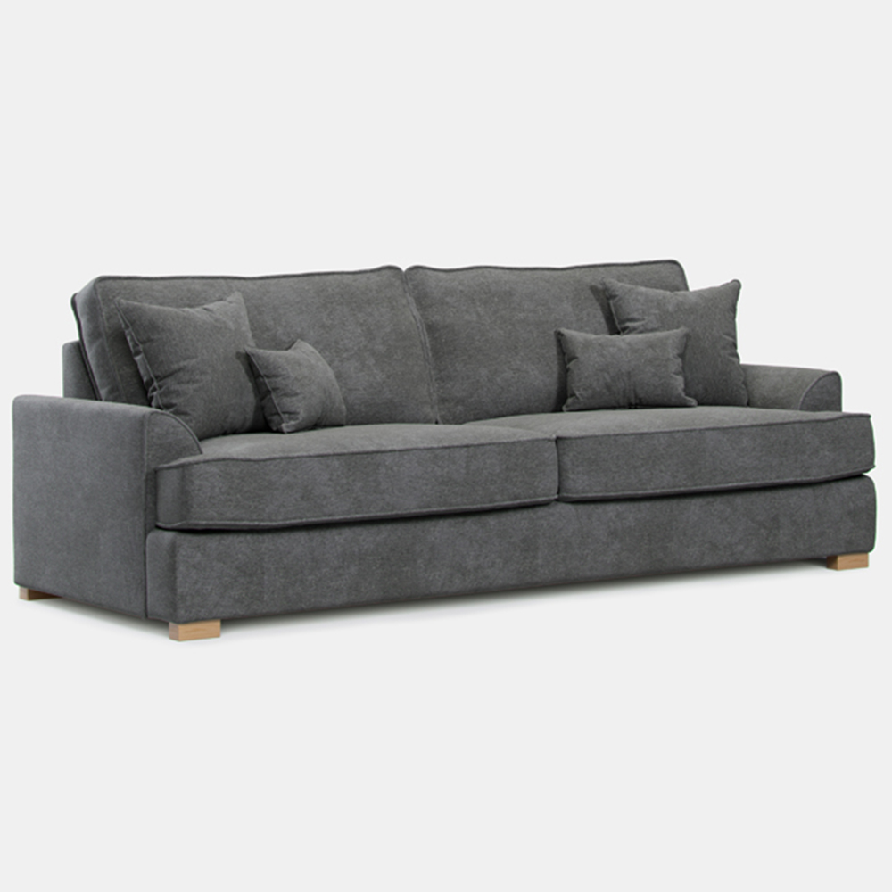 Alba City 4 Seater Steel Fabric Sofa Image 2