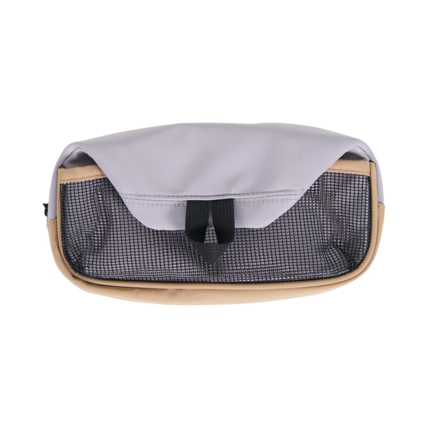 Stylish Pencil Case with Mesh Pocket - Green or Beige Image 4