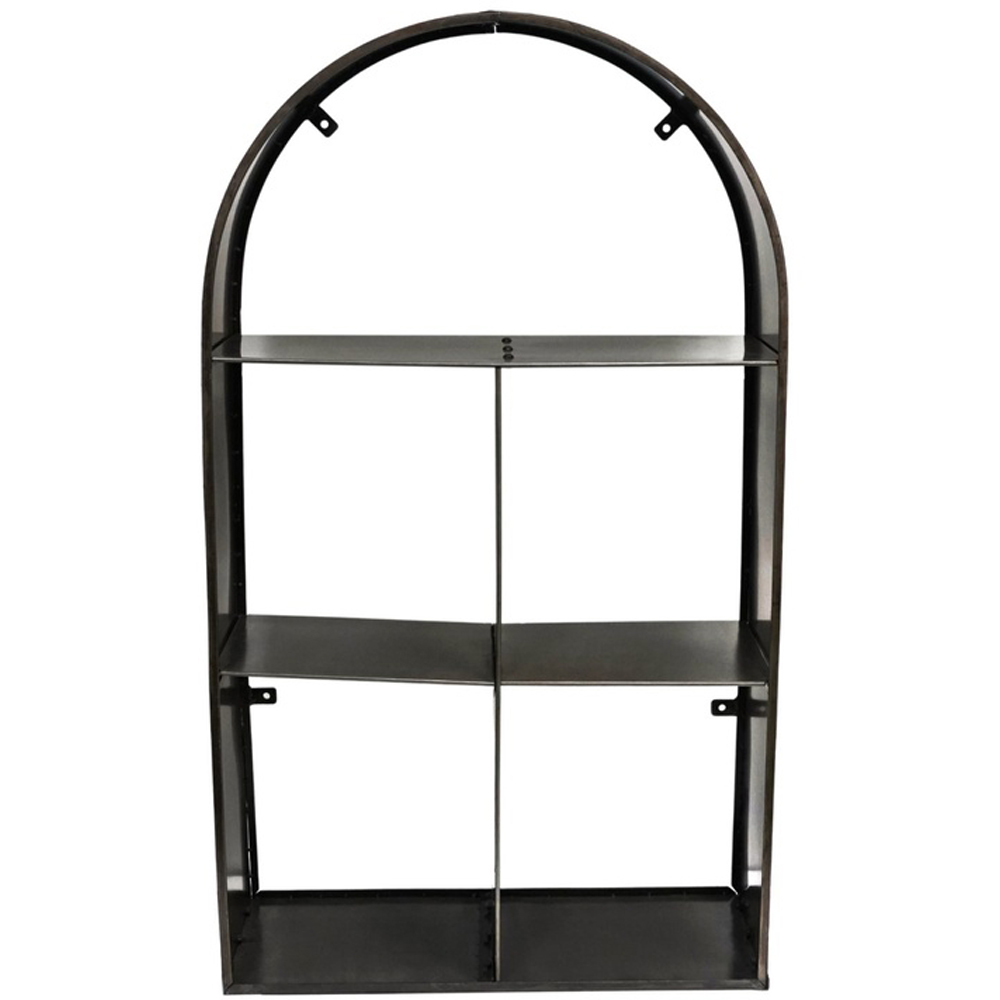 Ivyline Zinc Archway Sculptural Garden Log Storage 125 x 73cm Image 1