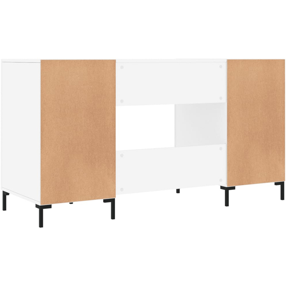 vidaXL 2 Door Computer Desk High Gloss White Image 7