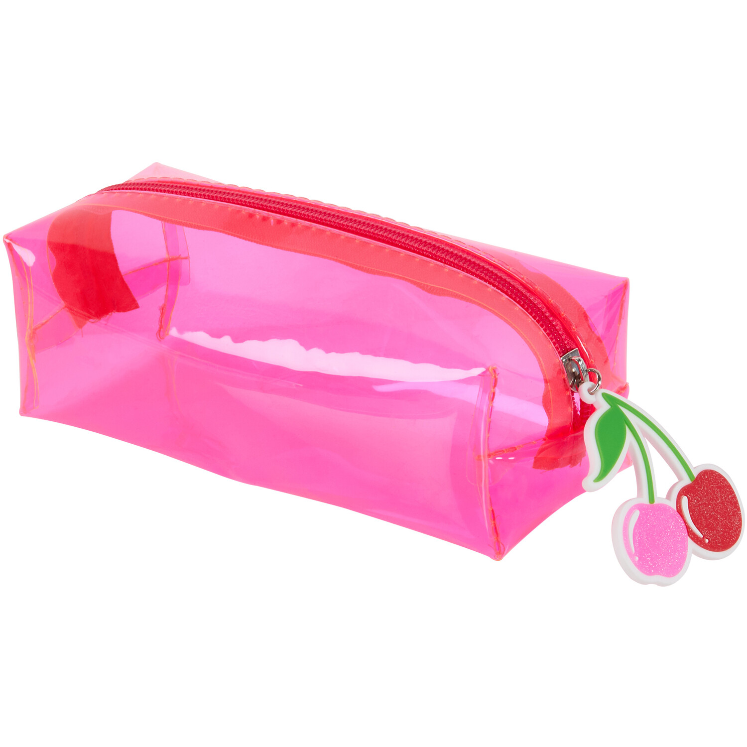 Pink Clear Pencil Case - Pink Image 2