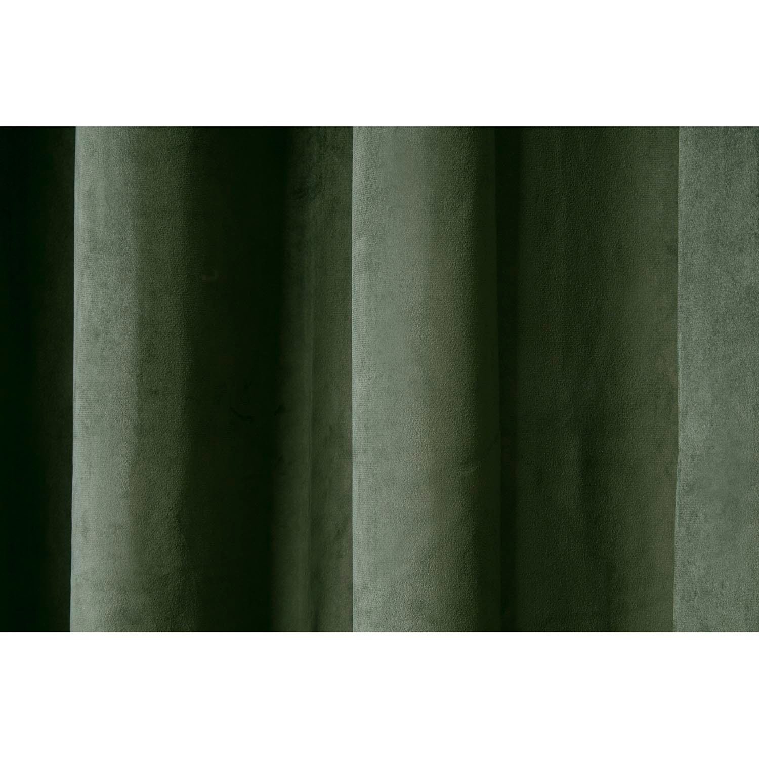 Vermont Velvet Blackout Curtains - Olive / 168cm / 137cm Image 4