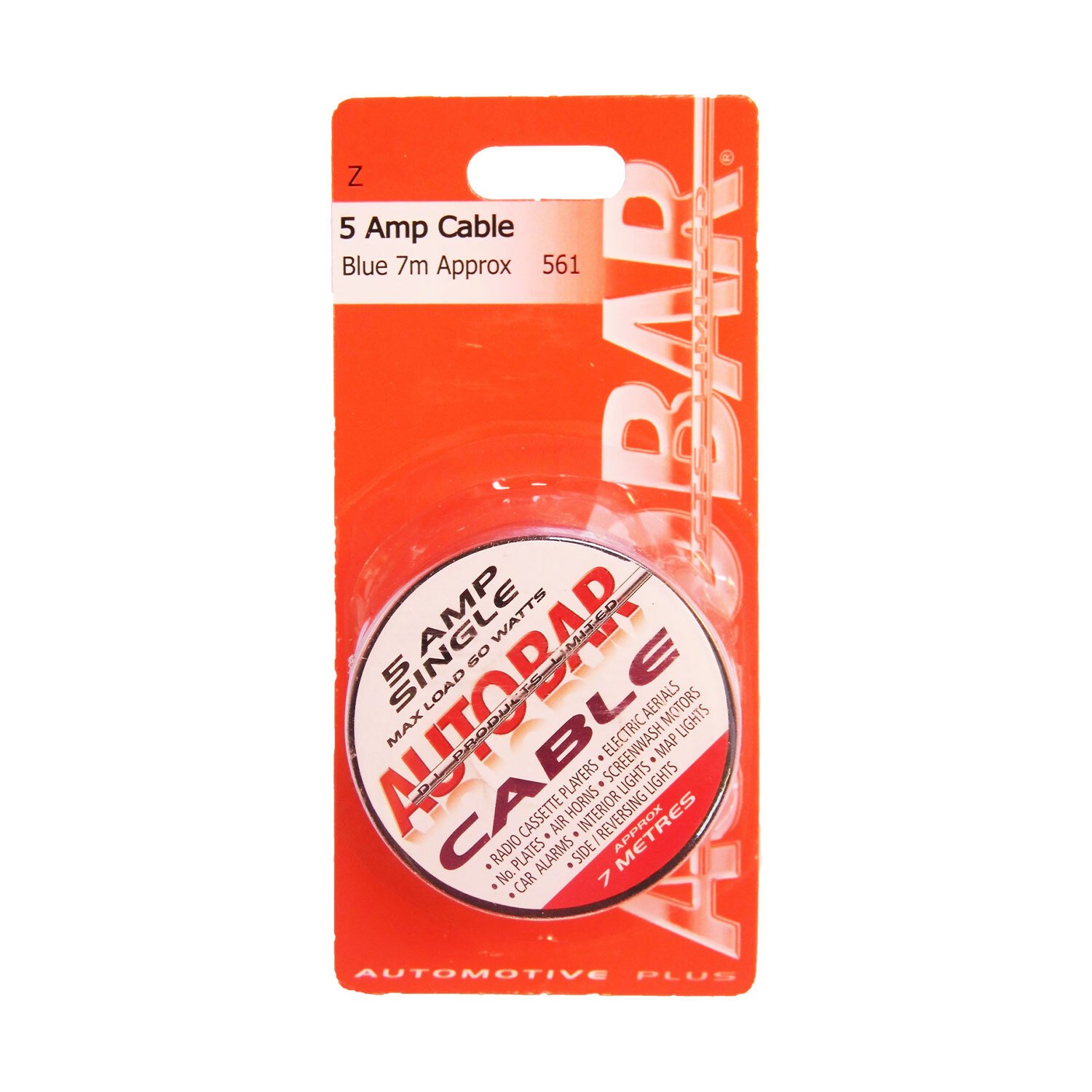 Autobar 5 Amp Cable 7m - Blue Image
