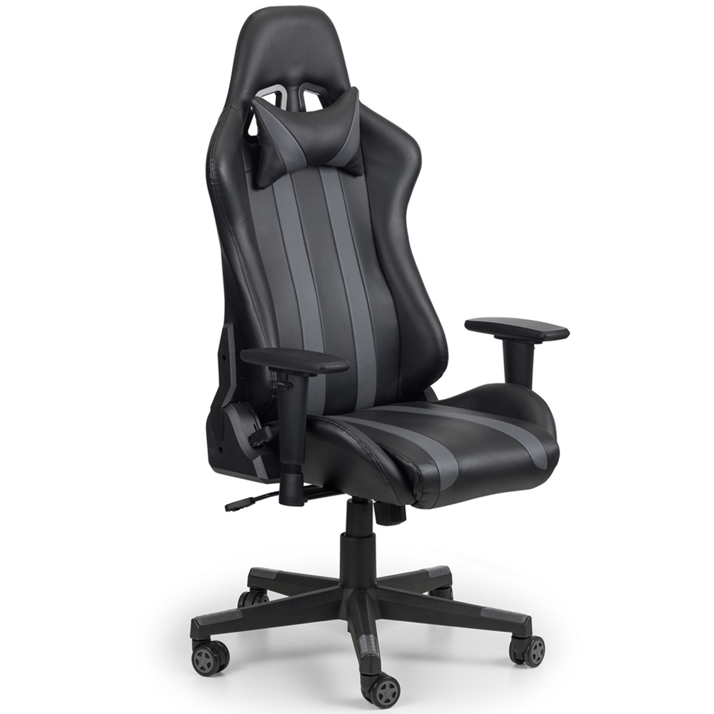 Julian Bowen Meteor Black Faux Leather Gaming Chair Image 2