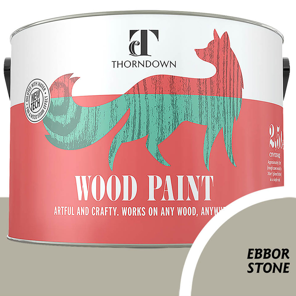 Thorndown Ebbor Stone Satin Wood Paint 2.5L Image 3