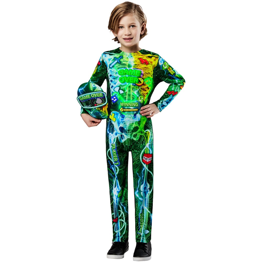Rubies Gamer Skeleton Kids Halloween Costume 9 to 10 Years Image 7