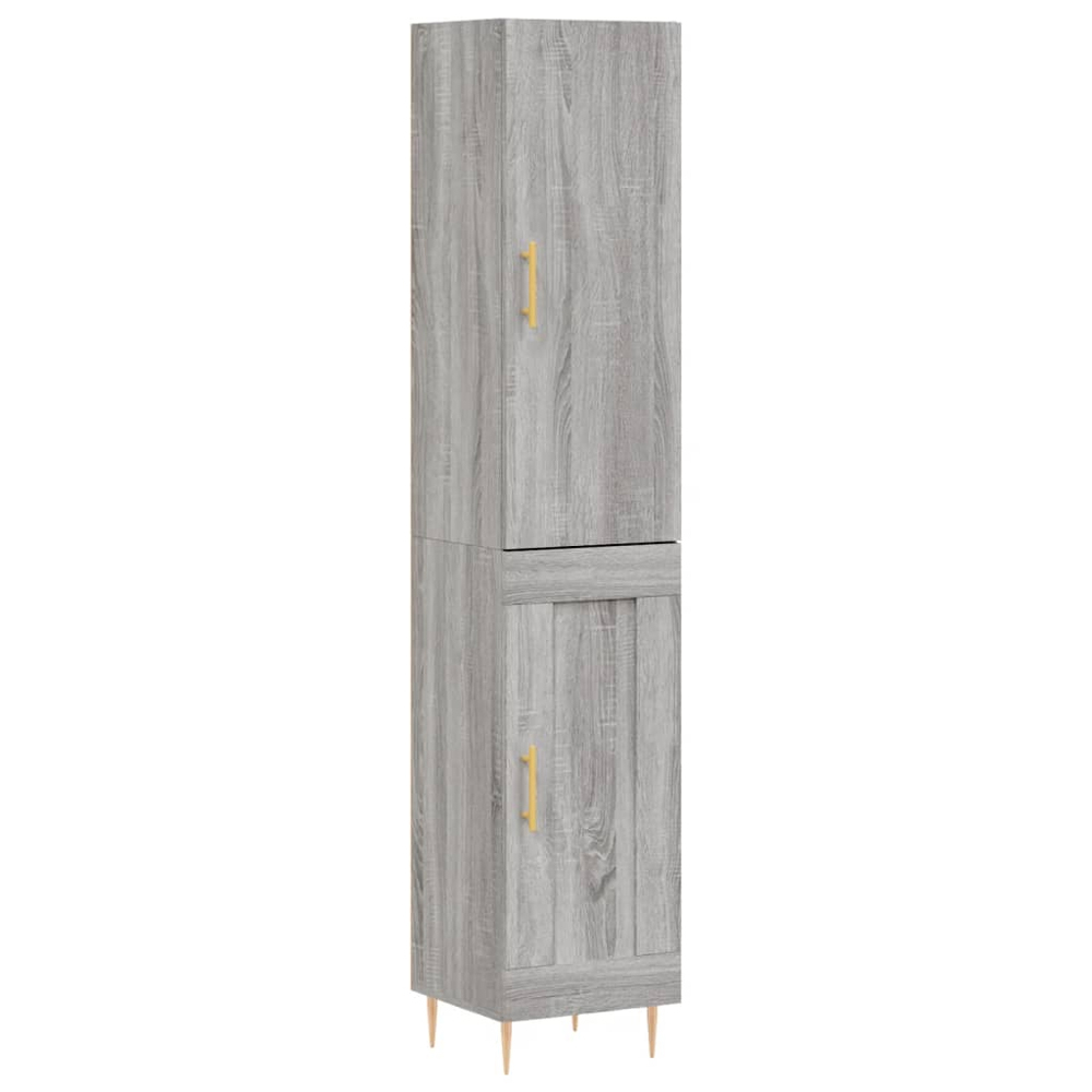 vidaXL 2 Door Grey Sonoma Highboard Image 2