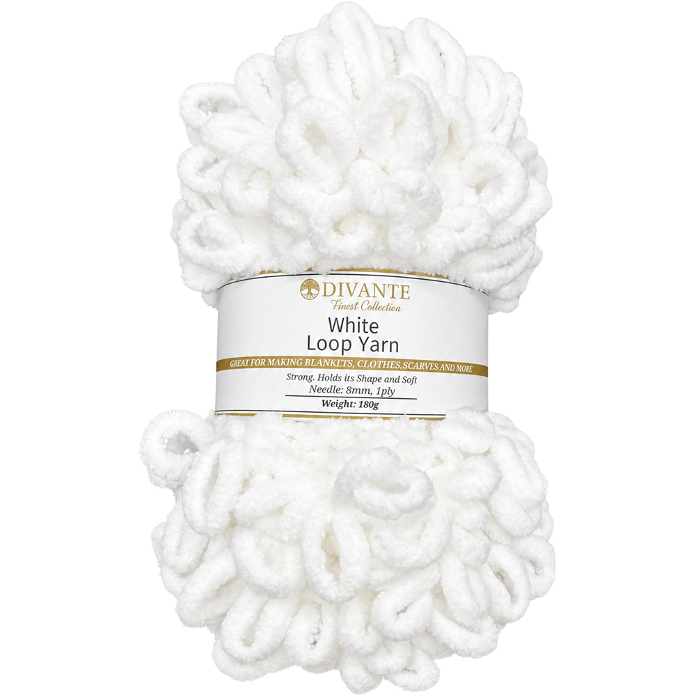 Loop Yarn White Image 4