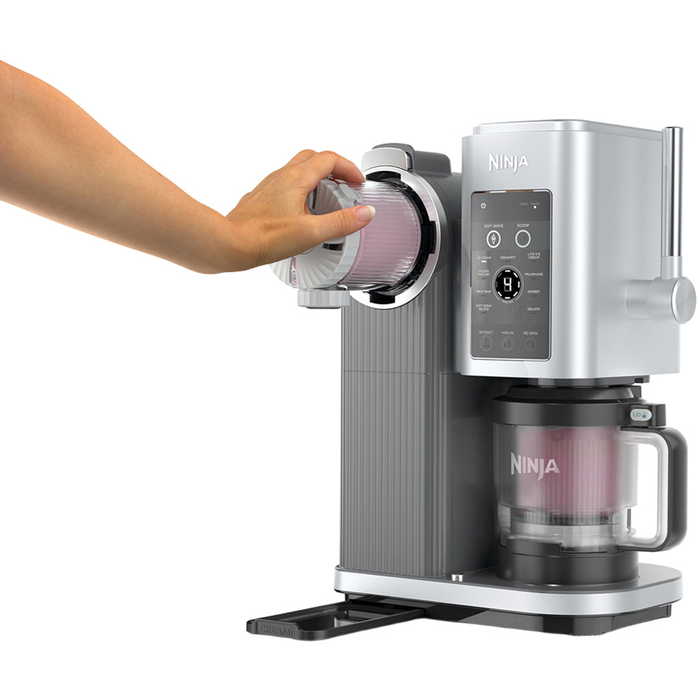 Ninja Swirl by CREAMi NC701UK 13-in-1 Silver and Black Soft Serve and Ice Cream Maker Image 3