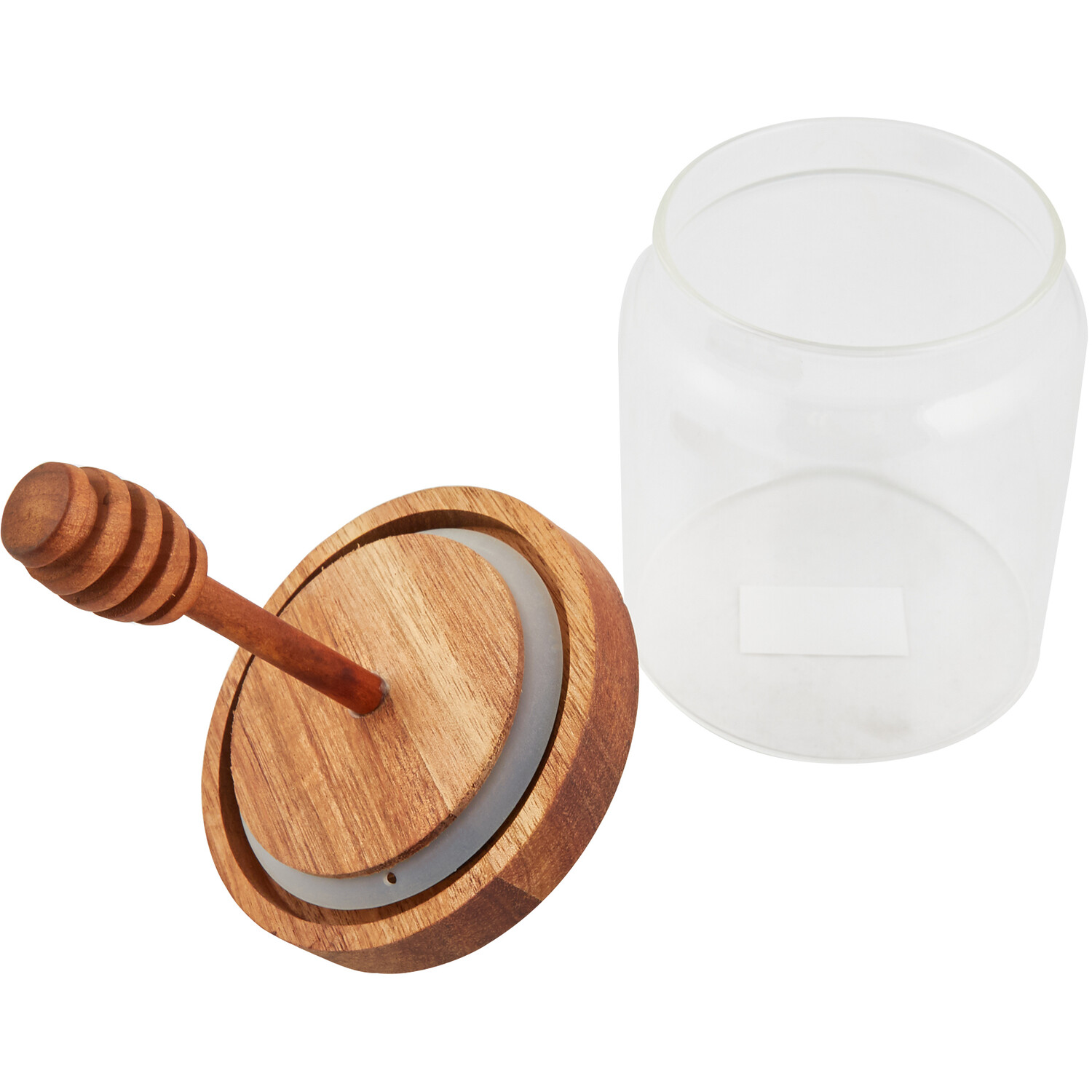 Glass Honey Jar and Dip Stick Image 4