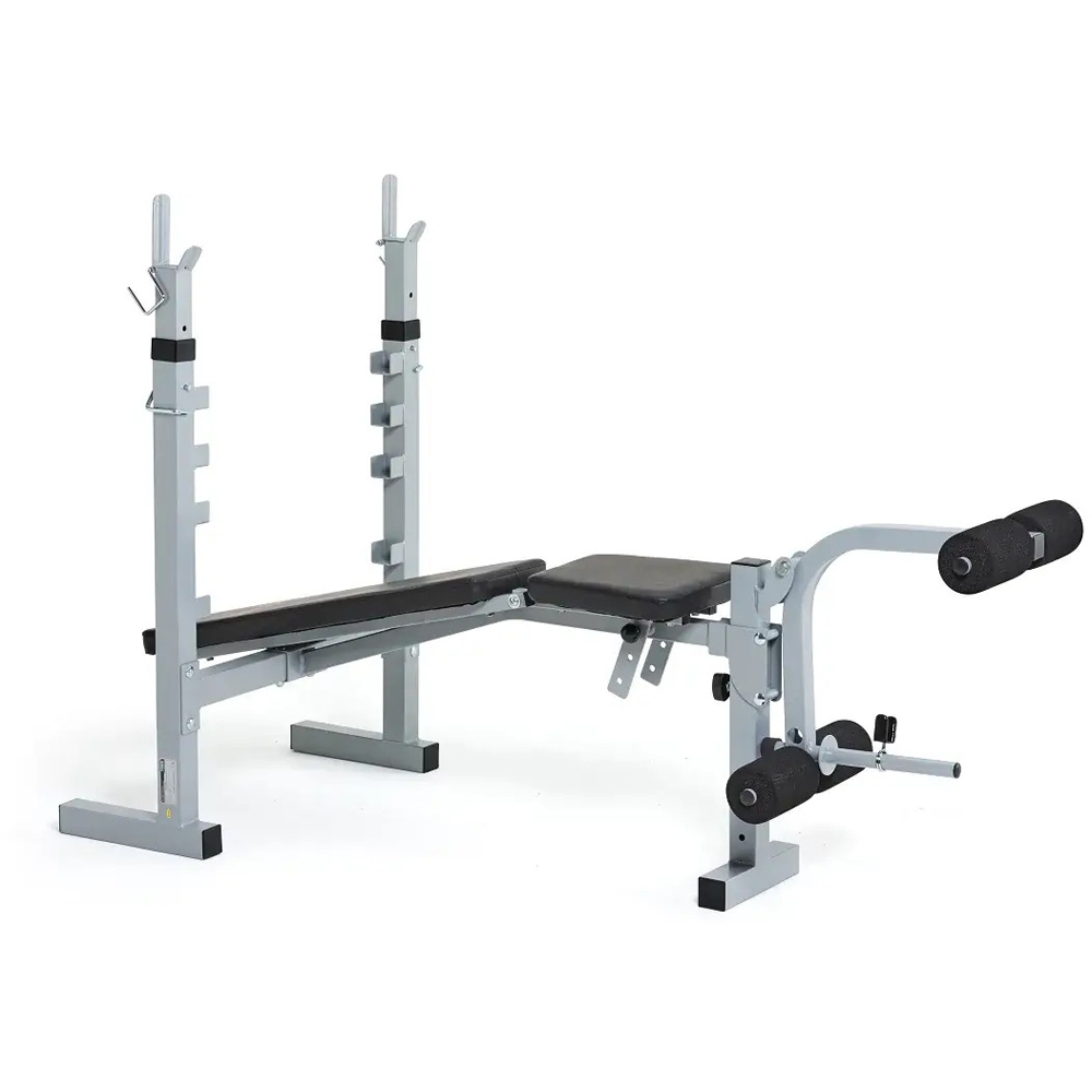 York B530 Grey Heavy Duty Multi-Function Barbell Bench Image 5